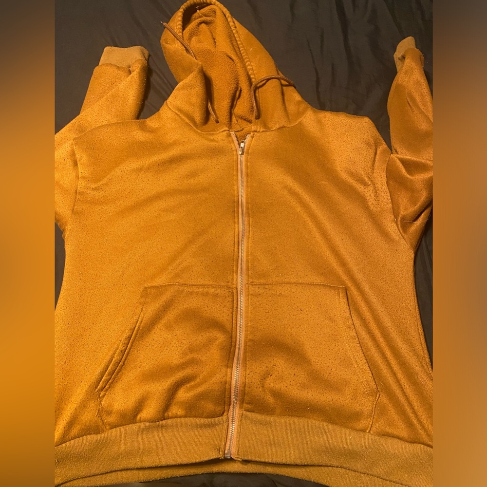 orangish brown H&M hoodie